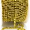 Стразовий ланцюг ss8 (2,5 мм) 1 м Jonquil gold