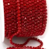 Стразовая цепь ss6 (2 мм) 1 м Light siam red