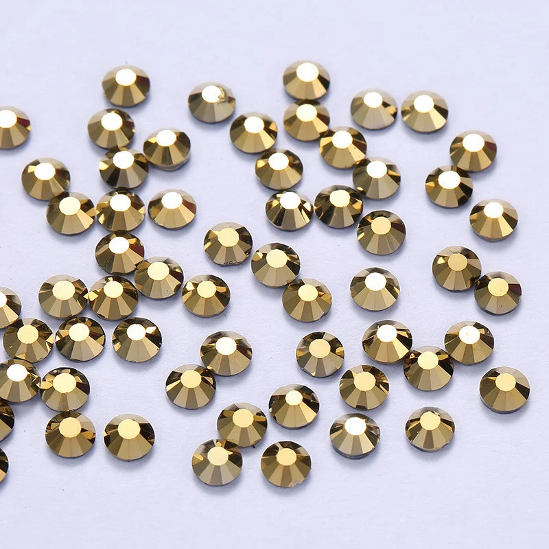 Стразы горячей фиксации DMC ss8 (2.4-2.5mm) 1440 шт. Золотистый — изображение 2