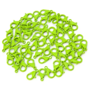 Карабин в упаковке +-20 шт. 12 мм Салатовый