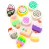 Бусины из полимерной глины Cake Candy 9-12х4-5 мм Разные цвета 10 шт.