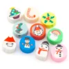 Бусины из полимерной глины Christmas 10х4,5 мм Разные цвета 10 шт.