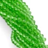 Бусины Swarovski огранка рондель 2,5х2 мм Ø 0,5 мм 170 шт. Зелёный 035_035 2,5х2