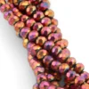 Намистини Swarovski огранювання рондель 3х2 мм Ø 0,8 мм +-175 шт. Червоне золото АВ_045