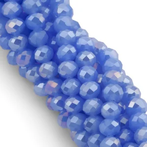 Бусины Swarovski огранка рондель 3,5х3 мм Ø 0,8 мм 34 см (+-124 шт.) Синий АВ