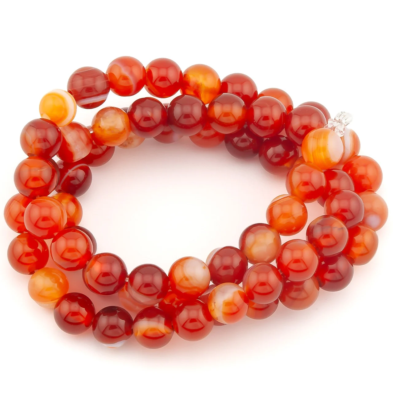 Сердолик бусины из камня 4 мм +-37 см 1 шт.