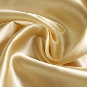 Ткань атлас LuxFabric 115 г/м² 1,5 м 1 м Золотистый светлый