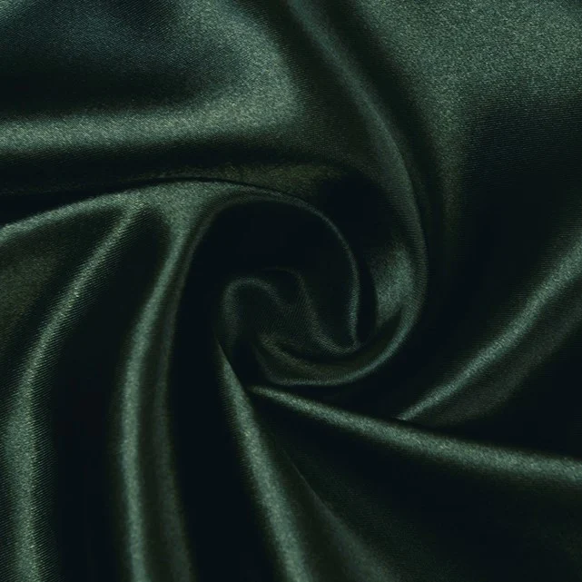 Ткань атлас LuxFabric 115 г/м² 1,5 м 1 м Зеленый темный