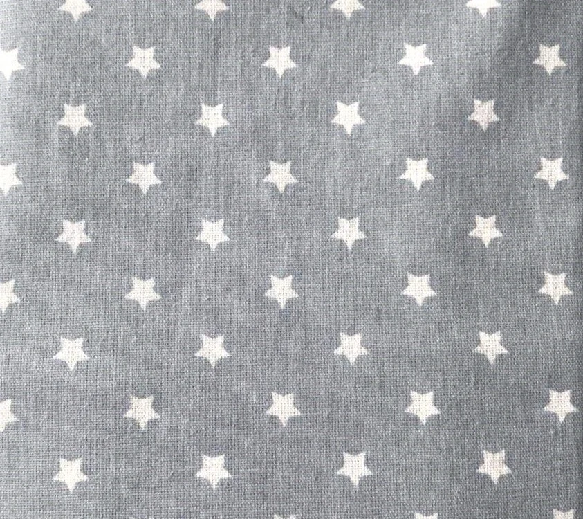 Ткань 55% лен 45% хлопок 160 г/м² 1,5 м 1 м принт Small star — изображение 2