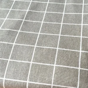 Тканина 55% льон 45% бавовна 160 г/м² 1,5 м 1 м принт Gray cell