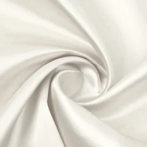 Ткань атлас LuxFabric 115 г/м² 1,5 м 1 м Молочный