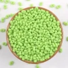 Бисер стеклянный в форме арахиса FARFALLE 6х4х3,2 мм 10 г Салатовый