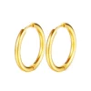 Сережки Конго Ring нерж.сталь 23х2,5 мм Ø 18 мм 1 пара Золотистий