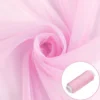 Ткань фатин мягкий евросетка LuxFabric нейлон 1,60 м 1 м + Нить полиэстер 360 м 1 шт. Розовый светлый