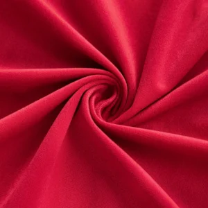 Тканина велюр LuxFabric поліестер 330 г/м² 1,50 м 1 м Червоний