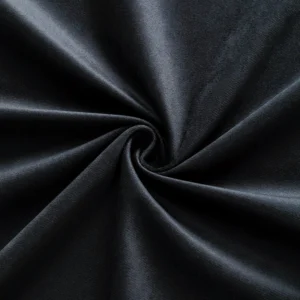 Ткань велюр LuxFabric полиэстер 330 г/м² 1,50 м 1 м Черный