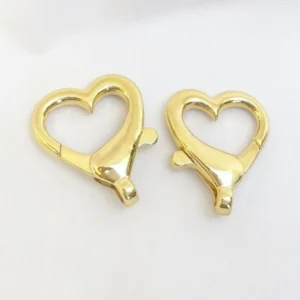 Карабин Heart 18К позолота 25х22 мм 1 шт. Золото