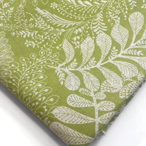 Ткань 55% лен 45% хлопок 180 г/м² 1,5 м 1 м принт Poinsettia
