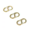 Карабін на дві сторони з нержавіючої сталі 16х8,5 мм 1 шт. Золотистий