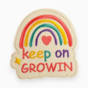 Термоаппликация Keep on Growin вышитая 7х6,9 см 1 шт. Разные цвета