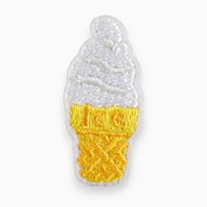 Термоаппликация Ice cream вышитая 3,1х1,4 см 1 шт. Разные цвета