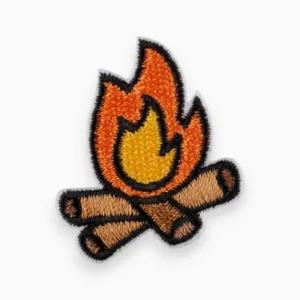 Термоаплікація Fire вишита 3,8х3,1 см 1 шт. Різні кольори