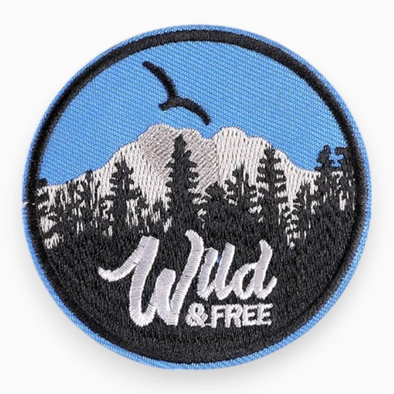 Термоаплікація Wild&free вишита 7х7 см 1 шт. Синій