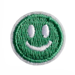 Термоаппликация Smile вышитая 1,8х1,8 см 1 шт. Зеленый