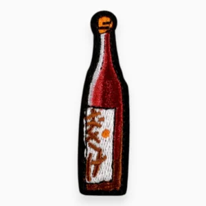 Термоаппликация Bottle of wine вышитая 6,1х1,6 см 1 шт. Бордовый