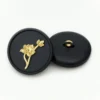 Пуговица Lotus LuxFabric на ножке пластик 22,5 мм 1 шт. Черный