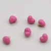 Пуговица Heart full LuxFabric на ножке металл 10х8 мм 1 шт. Розовый