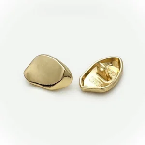 Гудзик Special shape LuxFabric на ніжці метал 15х10 мм 1 шт. Золотистий