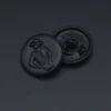 Пуговица Gentleman LuxFabric на ножке металл 15 мм 1 шт. Черный