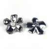 Пуговица Flower Pearl LuxFabric на ножке металл 34х31 мм 1 шт. Платина