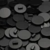 Гудзик Круглий LuxFabric на ніжці пластик 21,5 мм 1 шт. Чорний