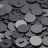 Пуговица Круглая LuxFabric на ножке пластик 15 мм 1 шт. Графитовый