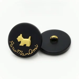 Пуговица Scotch Terrier LuxFabric на ножке пластик 25 мм 1 шт. Черный