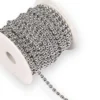 Полубусины на нитке 6 мм 1 м Серебро Silver_АА081