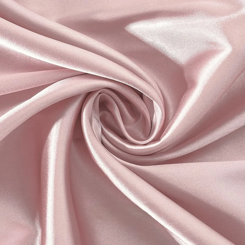 Ткань атлас LuxFabric 115 г/м² 1,5 м 1 м Пудровый