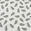 Тканина 55% льон 45% бавовна 160 г/м² 1,5 м 1 м принт Green leaves
