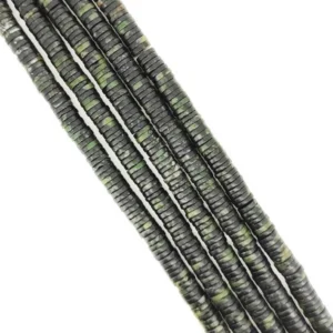 Серпентинит бусины из камня шайба 6х1,5 мм +-39 см 240 шт.