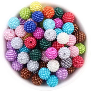 Намистини розбірні Малина пластикові 12 мм Ø 1,2 мм +-20 шт. Різні кольори