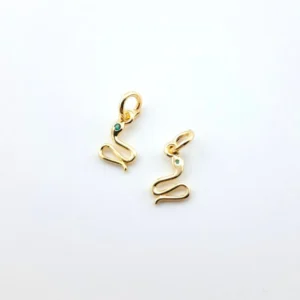 Підвіска snake 14К позолота 6х12 мм 1 шт. Золото