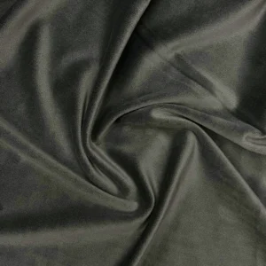 Тканина велюр стрейч LuxFabric 220 г/м² 1,50 м Сіро-оливковий