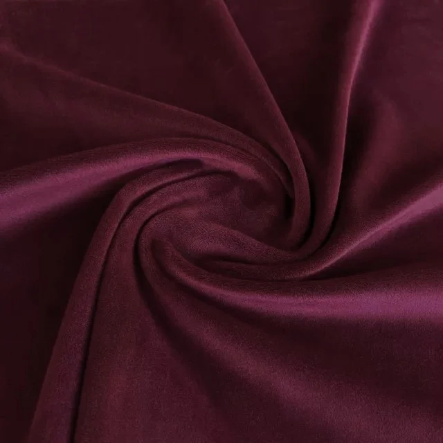 Ткань велюр вискозный LuxFabric 220 г/м² 1,50 м 1 м Марсала