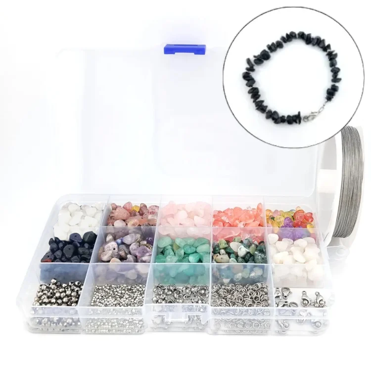 Набор Natural Stone из натуральных камней и нерж. фурнитуры 17,3х10х2,2 см 10 видов камней
