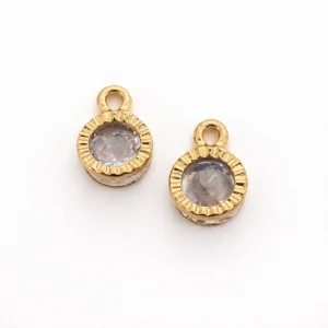 Подвеска металл Crystal Dew 8х12 мм 1 шт. Прозрачный