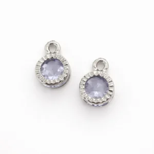 Подвеска металл Crystal Dew 8х12 мм 1 шт. Прозрачный