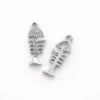 Подвеска металл fish skeleton 9х22 мм 1 шт. Серебряный