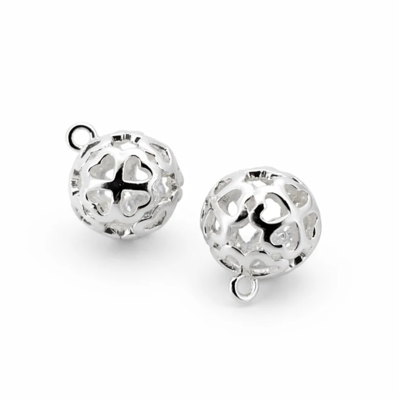 Подвеска металл Love Pendant 11х13,5 мм 1 шт. Серебристый